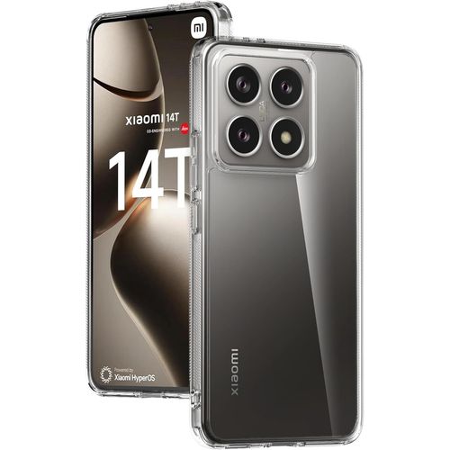 Coque Pour Xiaomi 14t,Étui Rigide Transparent Mince Avec Bords Flexibles En Tpu Housse De Protection Antichoc Bumper Case Pour Xiaomi 14t,Clear