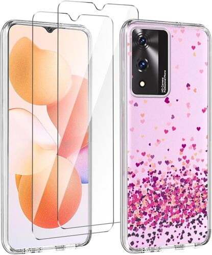 Coque Pour Cubot A10 (6.56"") Transparent Housse + 2 X Verre Trempé Protection Écran, Souple Silicone Étui Protection Bumper Tpu Téléphone Case Cover-Wm85[X1273]