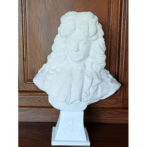 Buste De Louis Xiv Blanc 40 Cm