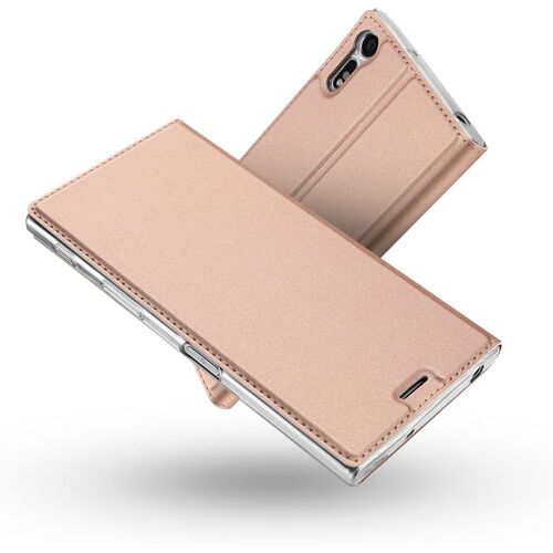 Coque Sony Xperia Xz,Ultra Mince En Cuir Pu Premium Housse À Rabat Portefeuille Coque [Antichoc Tpu] Étui De Protection Bumper Folio À Clapet Avec [Fermoir Magnétique] Pour Sony Xp[WKE04224]