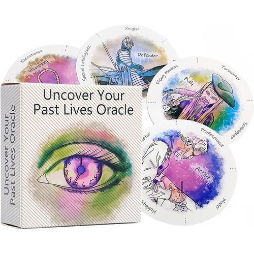 Asfasfq-Nhqz Jeu De 87 Cartes,Oracle Divinatoire,Tarot Divinatoire,Uncover Your Past Lives Oracle,Jeu De Tarot,Oracles Divinatoires Cartes Pour Débutant