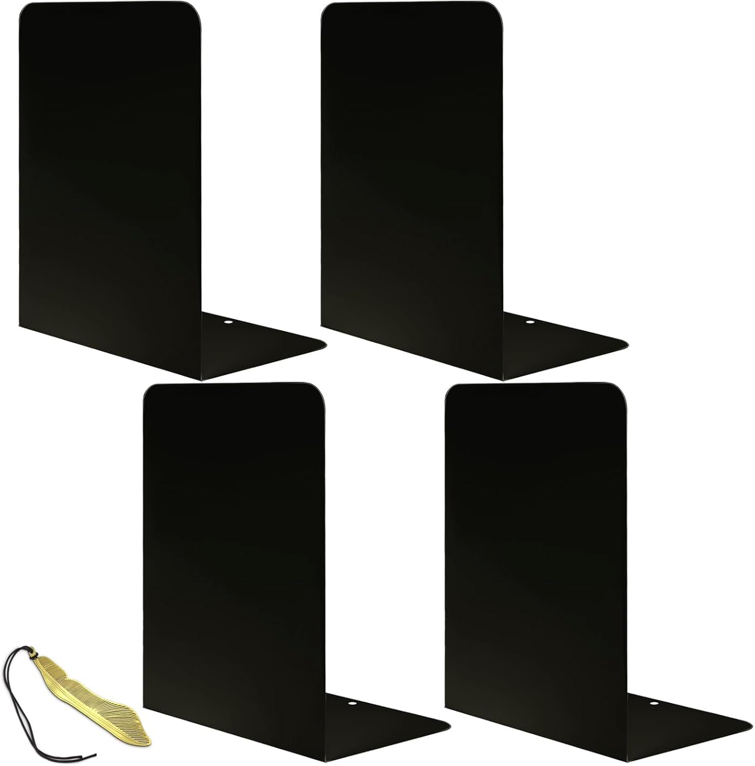 SSTRWGOOD 2 Serre-livres Pliables Plastique Blanc Avec Autocollants Antiderapants Pour Un Rangement Flexible Des Livres Dans Les Maisons 91856136