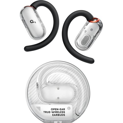 SUBZONAL-Soundcore V40i Écouteurs à Oreilles Libres by Anker, Son Cristallin, 4 Tailles Ajustables pour Toutes Les Tailles d'oreilles, Basse Profonde, IP55, Autonomie 21H, Netteté IA des Appels, Blue