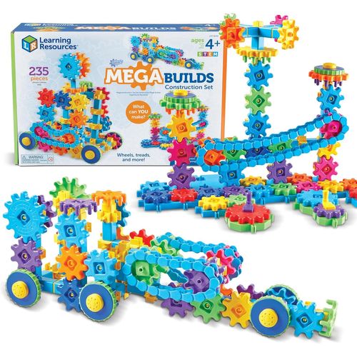 Mega Builds Gears Gears Gears, Jeu De Construction Gears Stem, 235 Pièces, À Partir De 4 Ans