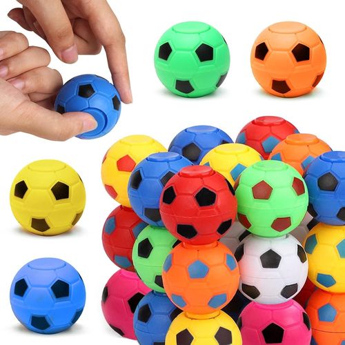 RVKAL-20Pcs Football Fidget Spinner,1,34 Pouces Rotatif Manuel Football Garçon Jouet Cadeau,Kids Party Pack Remplissage Salle De Classe Retour Anniversaire Halloween Fête De Noël