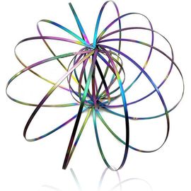 RVKAL-Jouets D¿Anneaux D'Écoulement-3D Anneau D'Écoulement De Bras À Ressorts Magique,Jouet À Ressort Éducatif Et Interactif Multi Sensoriel En Acier Inoxydable