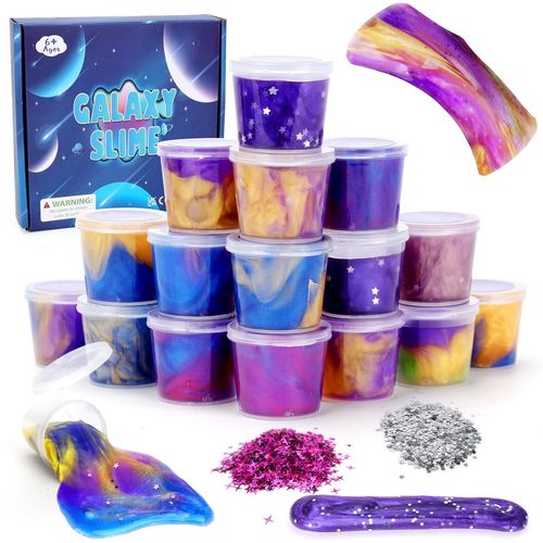 RVKAL-7 8 9 10 11 Ans Fille Garçon Jouet,Slime Enfant Jouet Fille 6-12 Ans Anniversaire Cadeau 5-6-7 Ans Enfants Anti Stress Jouets Kit Slime Jeux Pour Cadeau Fille 8 9 10 Ans Diy Slime Loisirs Créat