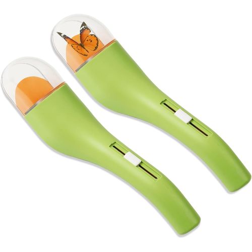 2 Pièces Attrape Insecte - Attrape Araignée pour Maison et Jardin, Facile à Attraper et Observer Insectes, Respirant et Efficace, Bug Catcher Convient aux Papillons, Insectes, Araignée