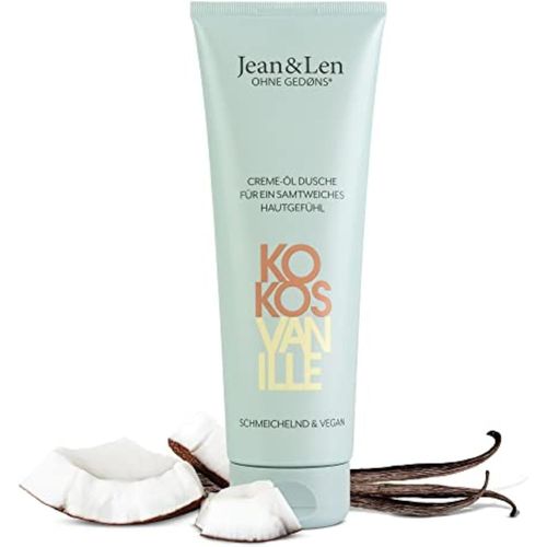 Crème Huile De Douche Coco & Vanille, Pour Peaux Sèches, Formulation Riche, Pour Une Sensation De Peau Nettoyée En Douceur Et Sensiblement Douce, Gel Douche Végétalien, 250 Ml 