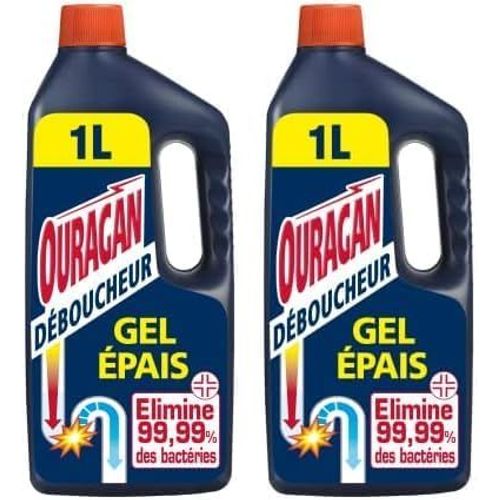 KAL-Déboucheur Gel Epais 15 Minutes 1 L (Lot De 2)