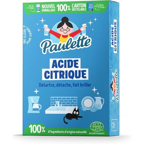 Acide Citrique en Poudre - Détartrant Anticalcaire Naturel et Ecocert - Fabriqué en France - 400 g