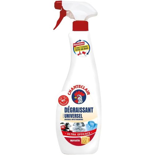 Chanteclair - Spray Dégraissant Universel Marseille Nettoyant, Idéaux sur Tout, Efficaces Partout, Fonctionne Tête en Bas - 600 ml