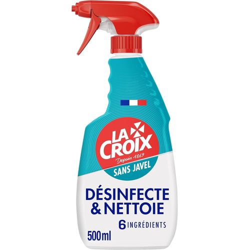 Spray Désinfectant et Nettoyant Cuisine - Efficacité Sans javel et avec 6 ingrédients - Enlève saleté et graisse - Flacon Spray 500 ml