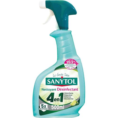 Sanytol Nettoyant Désinfectant Protection 4 Actions Fresh 500 ml