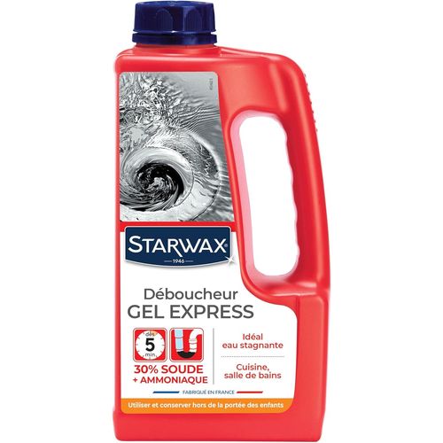 Déboucheur Express pour Canalisations - 1L - Idéal pour Déboucher les Canalisations Complètement Bouchées