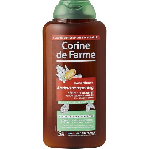 Après-Shampooing À L¿Huile D'argan - Démêle Et Nourrit - Soin Pour Tous Types De Cheveux - Formulation Clean Beauty - 500 Ml 