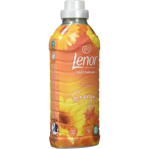 Lenor Adoucissant Fleurs d'été - 32 lavages 800ml pour la meilleure fraîcheur de tous les temps avec douceur à base de plantes