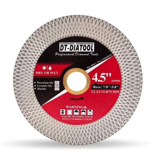 Disque Diamant 115 mm pour Carrelage, Disque de coupe double face, Lame diamantée à tronçonner Ceramique, Tuiles, Marbre, Granit, Calcaire