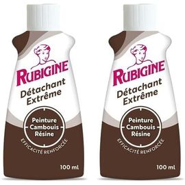 Rubigine, Détachant Peinture Cambouis Résine, 100 Ml - Détachant Extrême, Efficace Sur Tous Les Textiles Lavables, Préserve La Fibre Des Textiles - Fabrication Française (Lot De 2)