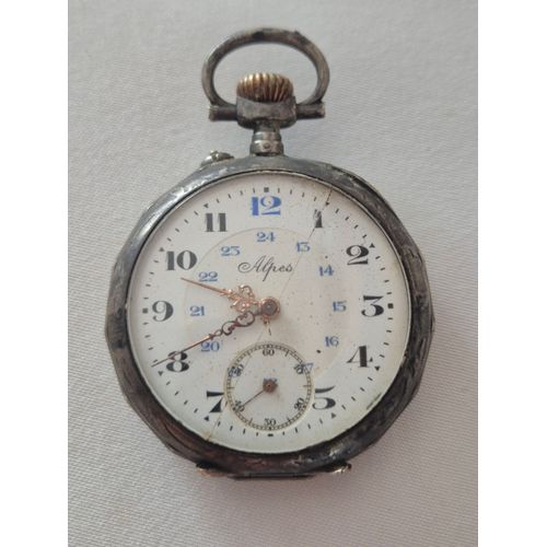 Montre À Gousset Ancienne En Argent.