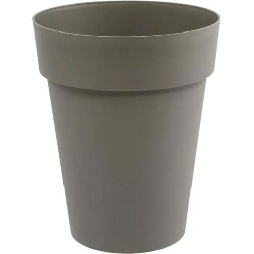 Vase Mi-Haut Rond Toscane Taupe - 44x53cm 50l - Eda Plastiques