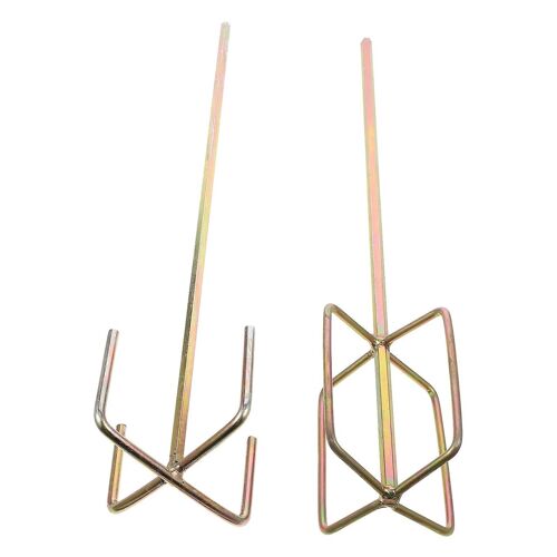 Lot de 2 malaxeurs à béton électriques pour peinture, boue et époxy - Outil de mélange en acier durable