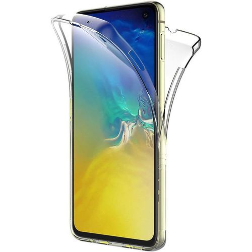 SJZG-Coque Samsung Galaxy S10E, 360°Full Body Transparente Silicone Coque Pour Samsung S10E Housse Silicone Etui Case
