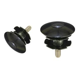 Kit Capot Bouchon De Potence Direction Aheadset Etoile 1" Et 1 1/8" Noir Velo Cycle Route Vtt Vtc Ville