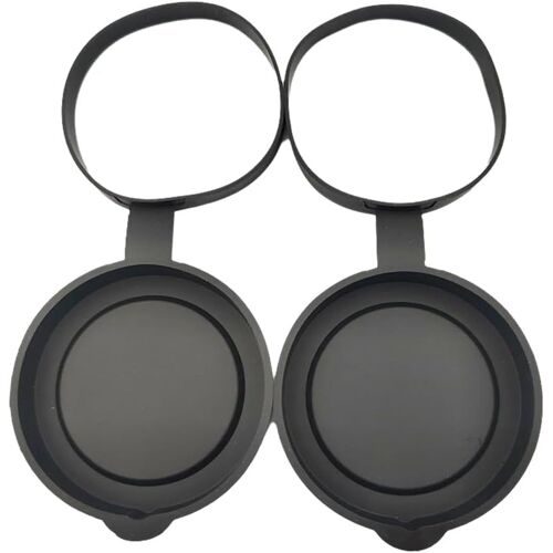 KAL-Lot De 2 Capuchons De Protection D'Objectif En Caoutchouc Pour Jumelles De 61 À 63 Mm