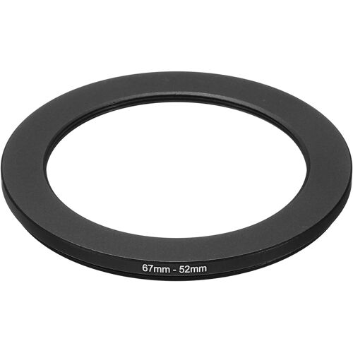 KAL-Bague De Réduction En Métal 67Mm-52Mm, Adaptateur De Filtre D'Objectif D'Appareil Photo En Aluminium Pour Capuchon D'Objectif, Noir
