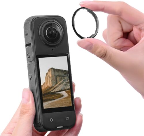 KAL-Protections D'Objectif Doubles Pour Accessoires One X4, Couvercle De Protection D'Objectif En Plastique, Anti-Empreintes Digitales, Anti-Rayures