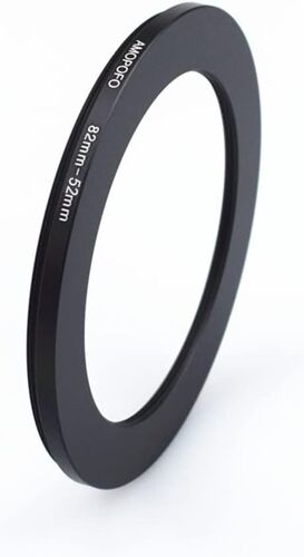 KAL-Convertisseur D'Objectif De 82 Mm - Anneau De Filtre D'Appareil Photo De 52 Mm - Compatible Avec Tous Les Objectifs D'Appareil Photo De 82 Mm - Uv,Nd,Cpl - Matériau Fraisé Cnc (82 À 52 Mm)