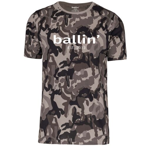 Ballin Est. 2013 Grijs Camouflage Shirt Gris