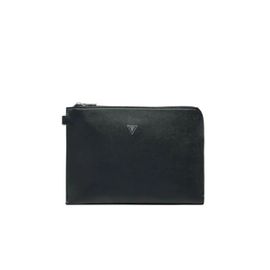 Pochette Guess Milano Saffiano Homme Noir
