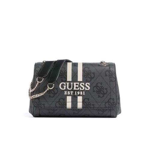 Sac bandoulière Guess Noelle 4G Femme Noir