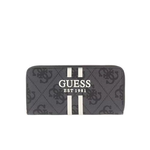 Portefeuille Guess Laurel Maxi 4G Femme Noir