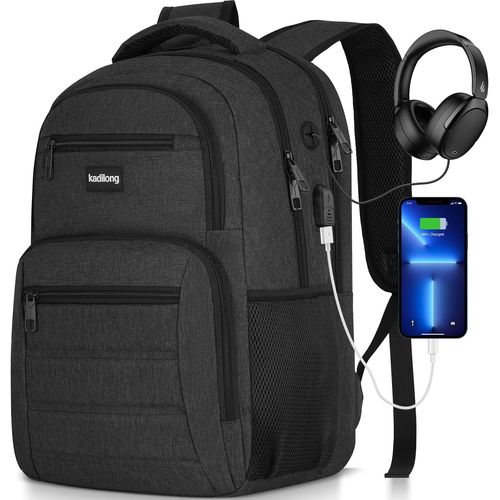 Sac à dos pour ordinateur portable-Sac à dos pour homme-Sac à dos d'école pour adolescents et garçons-Antivol avec chargeur USB et compartiment pour ordinateur portable.[U376]