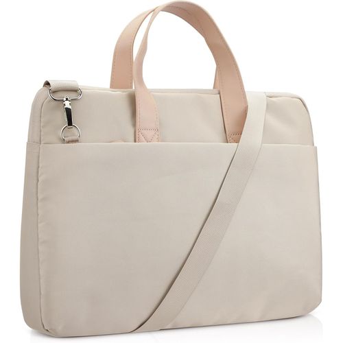 TWQ-Sac Ordinateur pour 13,3""-14"" Laptop/Notebook Acer/ASUS/Dell/Lenovo/HP - Sacoche Ordinateur Portable avec Poches Rangement Accessoires - Sac bandoulière Compact - Beige