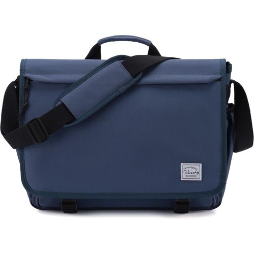 Sac Bandoulière Homme,15,6 Pouces Sacoche Ordinateur Femmes Imperméable Sac à Épaule PC Mallette Messenger Besace pour Travail Collège Voyage avec Bandoulière Rembourrée