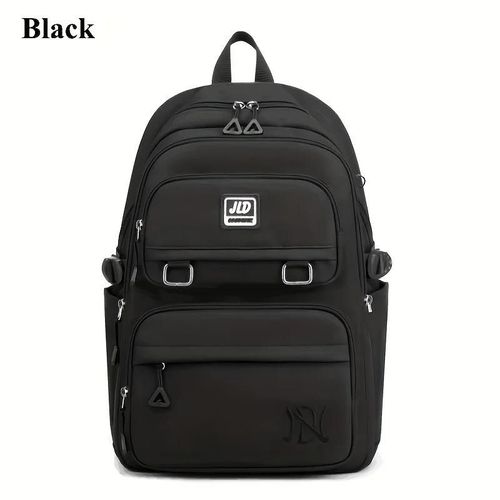 Sac À Dos Pour Étudiants De Grande Capacité, Sac À Double Épaule En Nylon Imperméable Décontracté, Sac De Voyage À La Mode Pour Collège