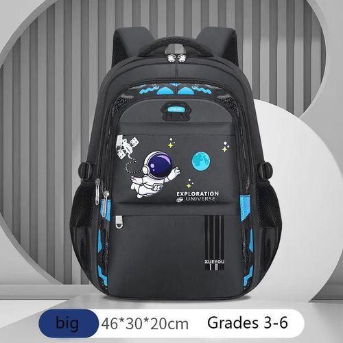 Sac à dos pour enfants sacs d'école pour enfants pour garçons astronaute école sac à dos étanche sac de livre primaire Mochila Bleu