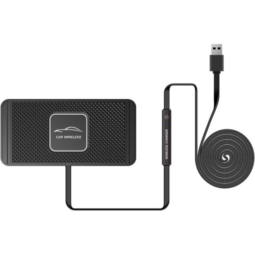 KALANKA-Chargeur Induction Voiture, 10W Tapis de Charge sans Fil Rapide Antidérapant, Support Telephone Voiture Induction Universel pour Casques de Téléphone Portable, etc.
