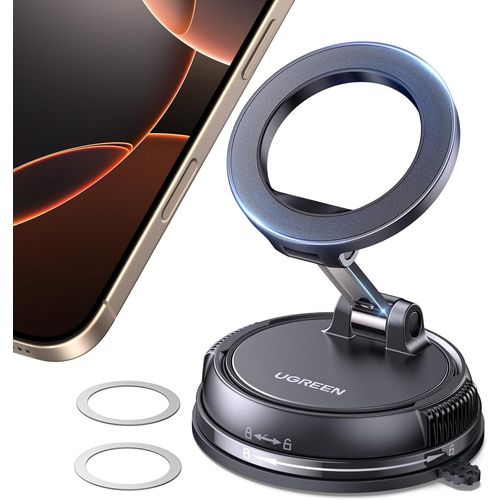 Support Téléphone Voiture Ventouse Magnétique Pour Magsafe Porte Téléphone Voiture Aimanté Compatible Avec Iphone 16 Plus Pro Max 16e 15 14 13 12 Galaxy S25 S24 Pixel 9 8 7 Redmi Note