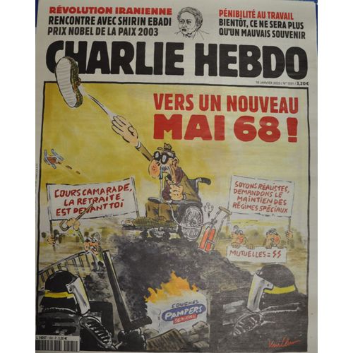 Vends Collection Charlie Hebdo Du 18 Juin 1997 Au 31 Décembre 2024, Année Par Année. Collection Charlie Hebdo Année 2023 Complète Numéro N° 1589 À 1640