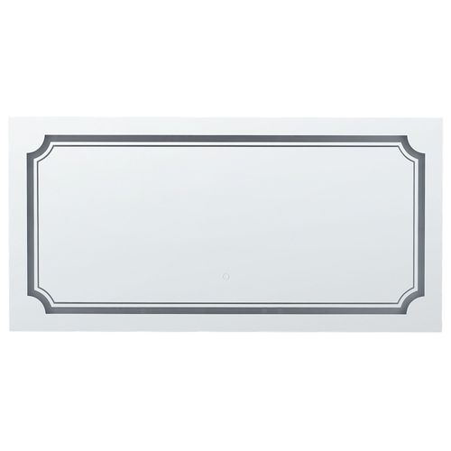 Miroir mural à LED argenté 120 x 60 cm ARROMACHNES