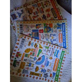 3 Livrets "Schémas Pour Point De Croix : Tableaux - Miniatures - Cuisine