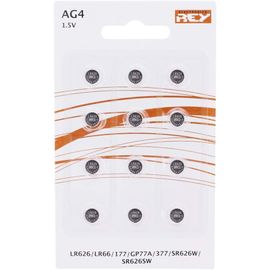 Lot De 4 Piles Bouton Alcalines AG4 1,5 V - LR66 / LR626 / SR626SW