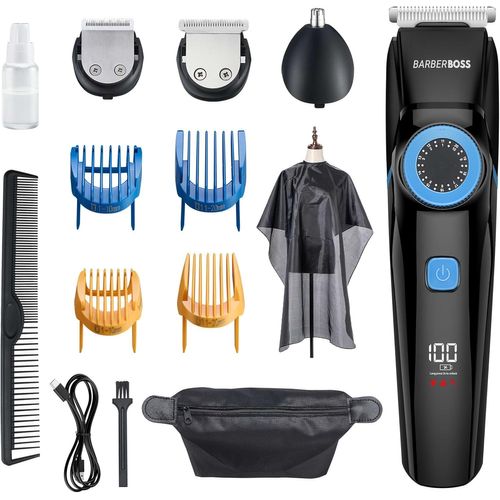 Twq-Barberboss Tondeuse À Barbe Pour Homme Et Tondeuse À Cheveux Pour Homme, Tondeuse Nez Homme, Kits De Toilettage Pour Hommes, Imperméable-Qr-6052