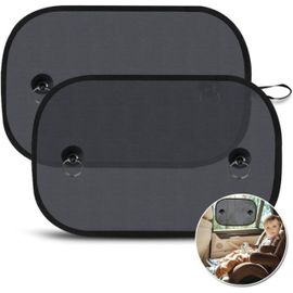 Pare-Soleil Universel Pour Vitres De Voiture, Bloque Les Rayons Uv Nocifs, Protège Bébé, Enfants Et Animaux De Compagnie, Lot De 2 (44 X 36 Cm) 44 X 36 Cm