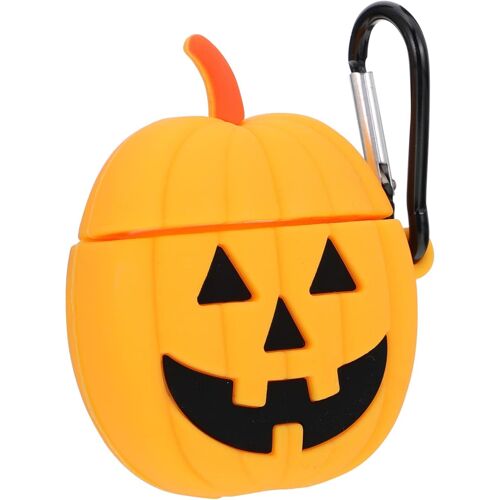 Écouteurs Airpods 1/2 génération avec housse, organiseur simple pour écouteurs, housse pour écouteurs, accessoires pour casque, motif citrouille d'Halloween, housses sans mousqueton